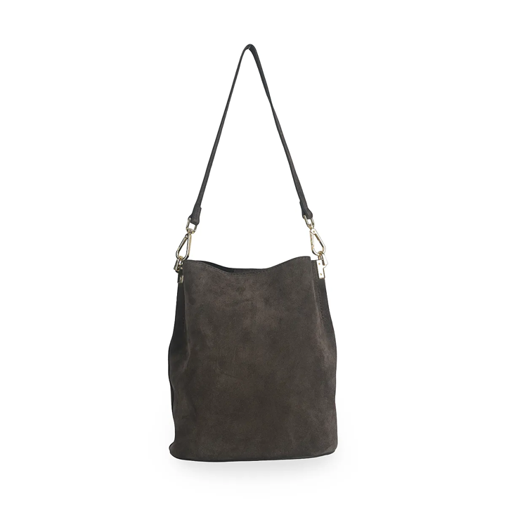 Cartera Chiara Gamuza Chocolate