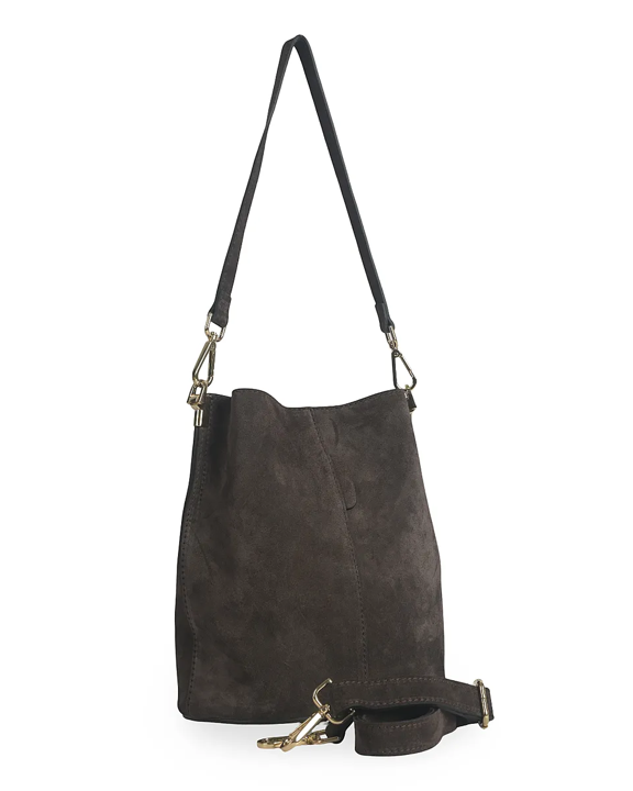 Cartera Chiara Gamuza Chocolate