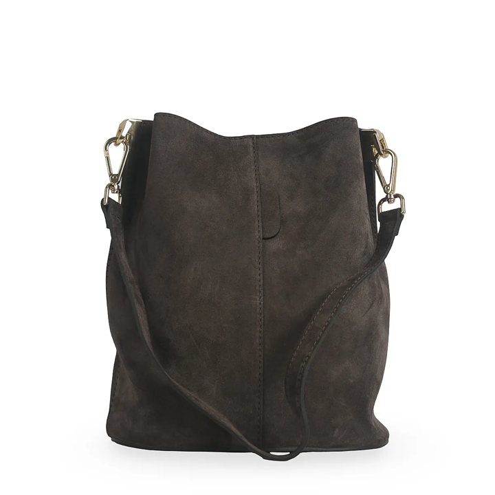 Cartera Chiara Gamuza Chocolate