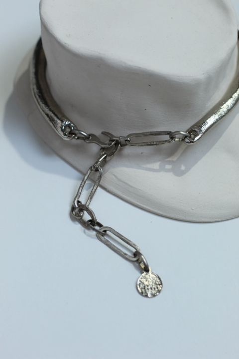 Collar Breta Plateado