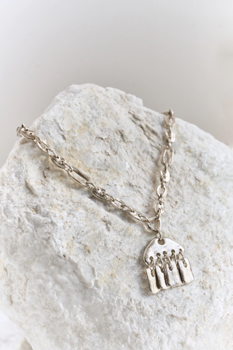 Collar Paleta Plata