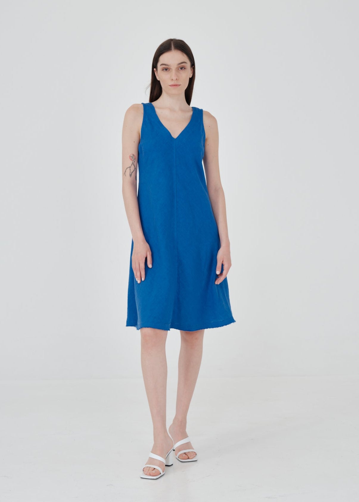 Vestido Egina Azul Lapis