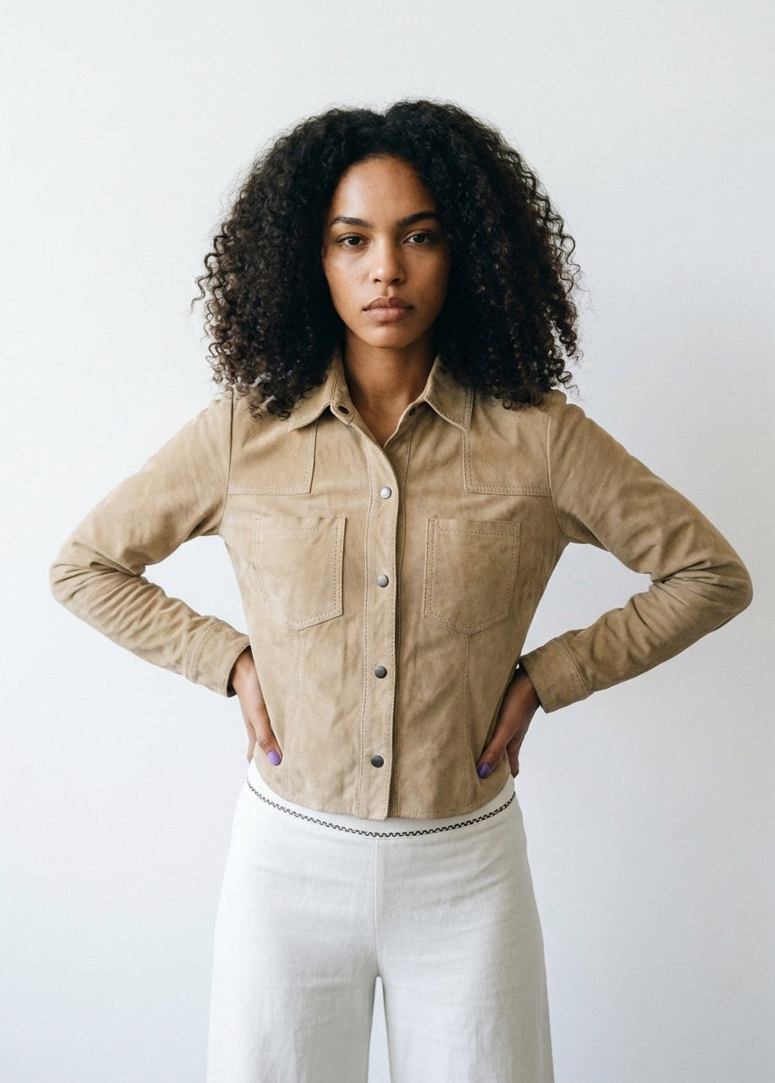 Camisa Alma Gamuza Beige