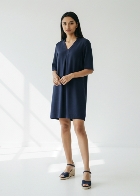 Vestido Santorini Azul Marino