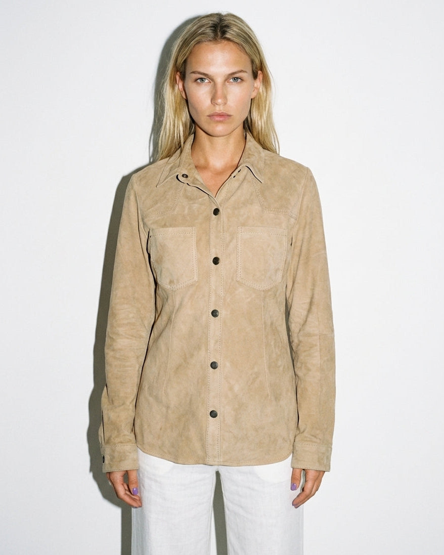 Camisa Pampa Gamuza Beige