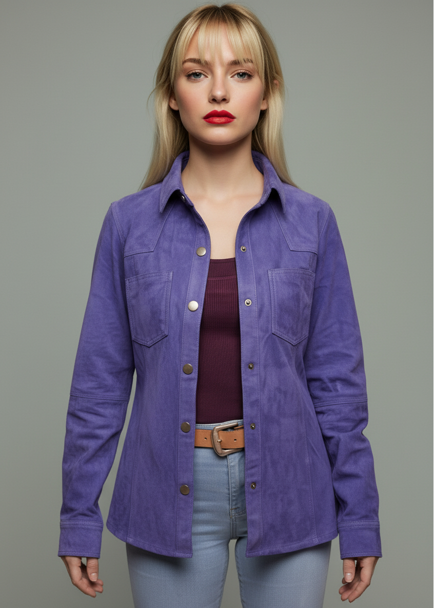 Camisa Pampa Gamuza Marino