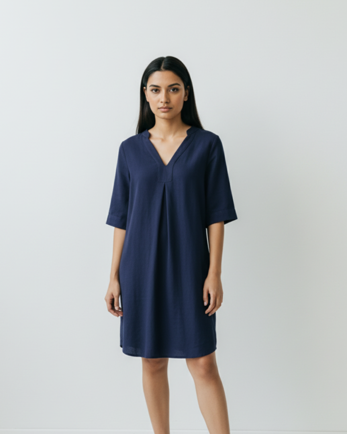 Vestido Santorini Azul Marino