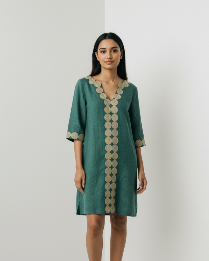 Vestido Amorgos Emerald