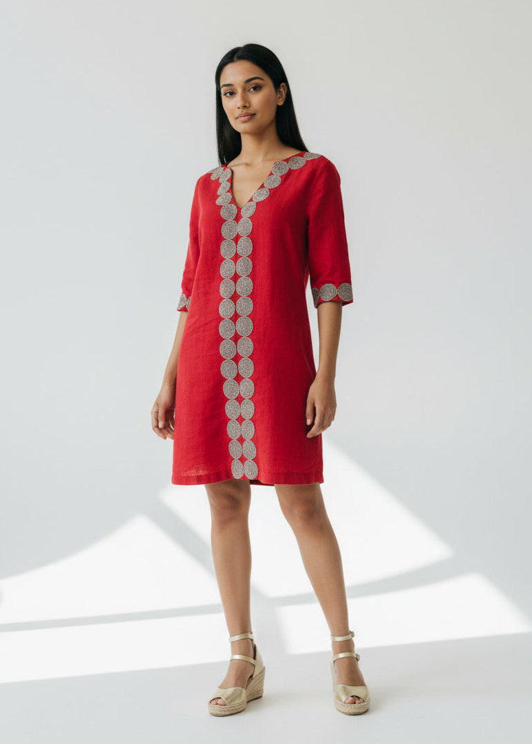 Vestido Amorgos Strawberry