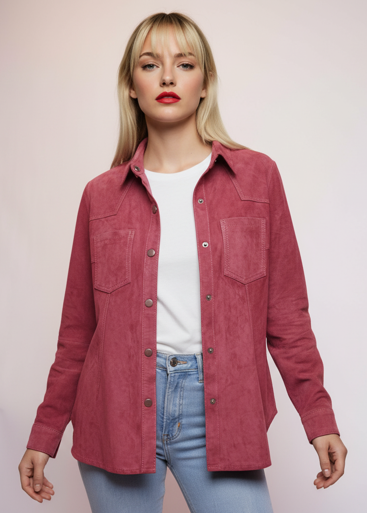 Camisa Pampa Gamuza Cherry