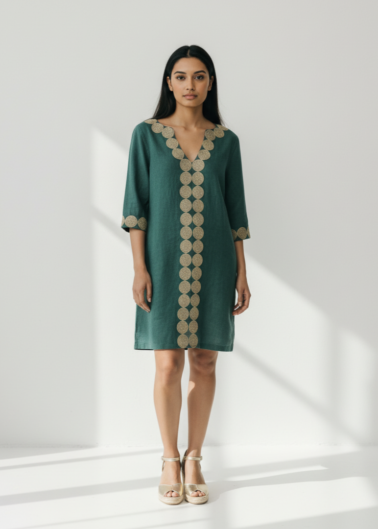 Vestido Amorgos Emerald