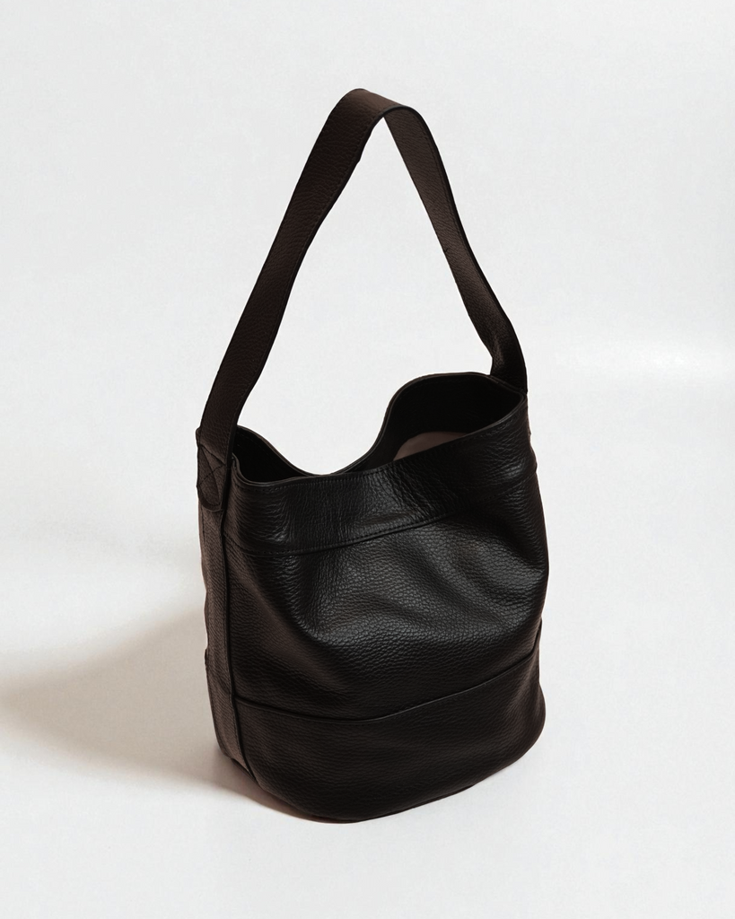 Cartera Marina Liso Negro
