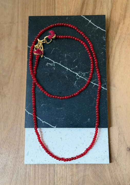 Collar Mini Herencia Rojo