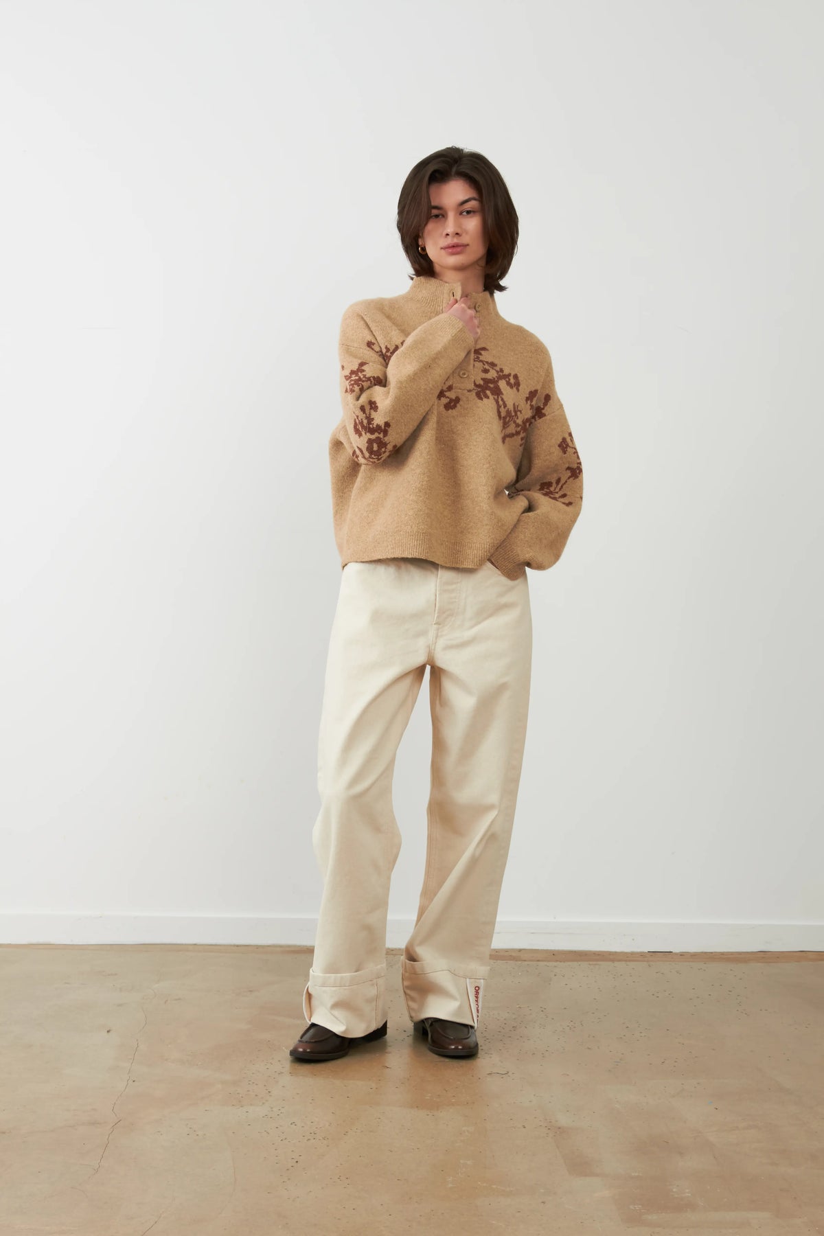 Sweater Egeo Beige-Choco