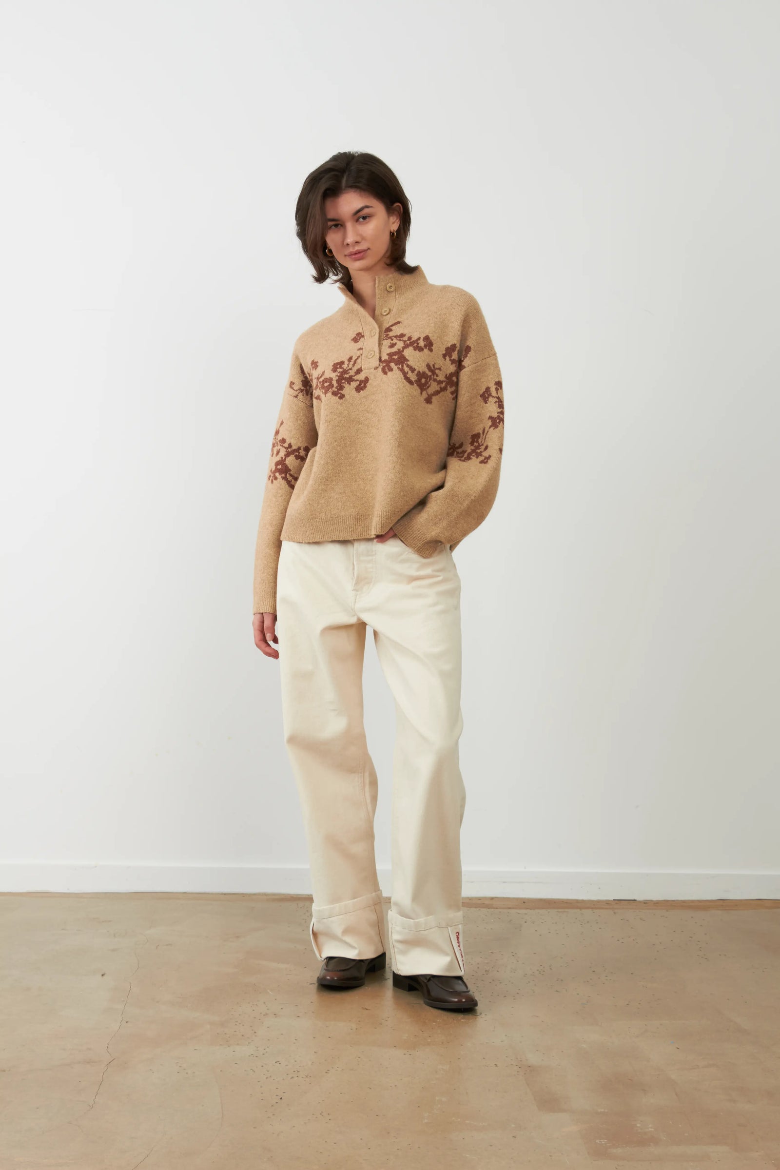 Sweater Egeo Beige-Choco