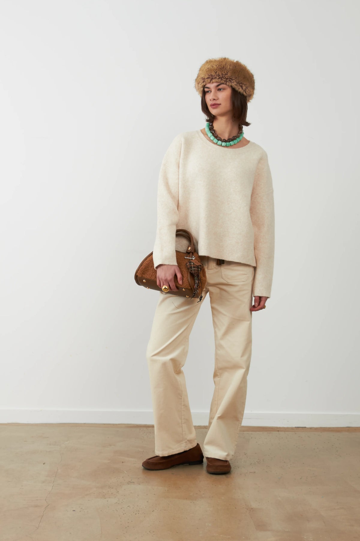 Sweater Tam Ecru