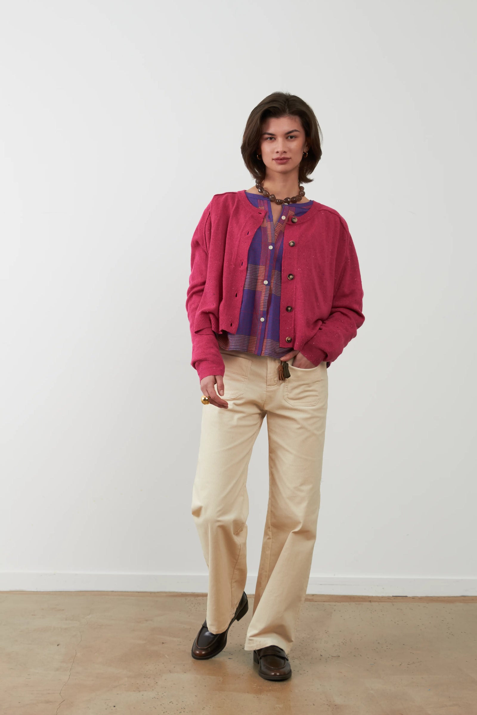 Cardigan Maelie Fucsia