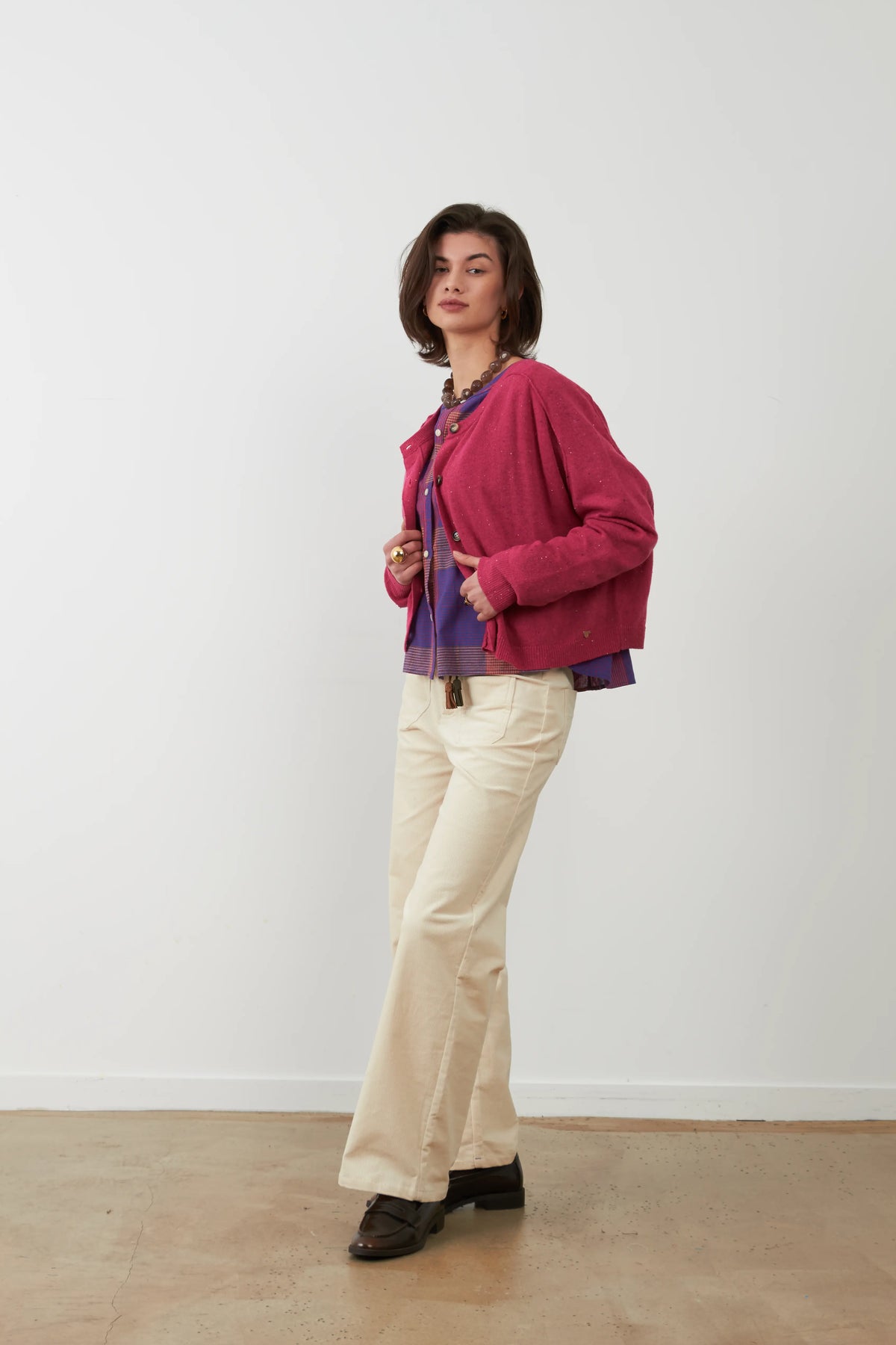 Cardigan Maelie Fucsia