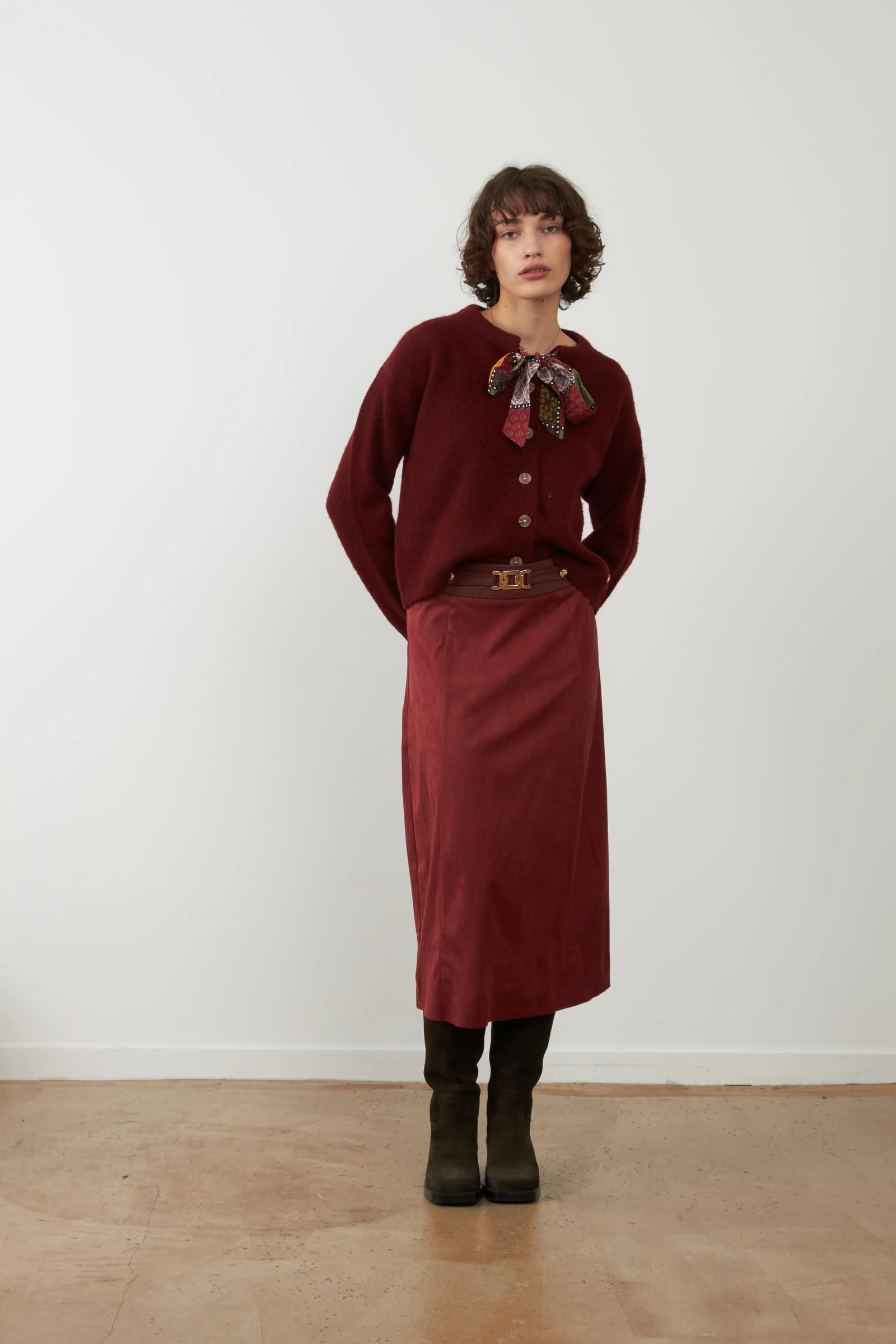 Falda Joy Burgundy