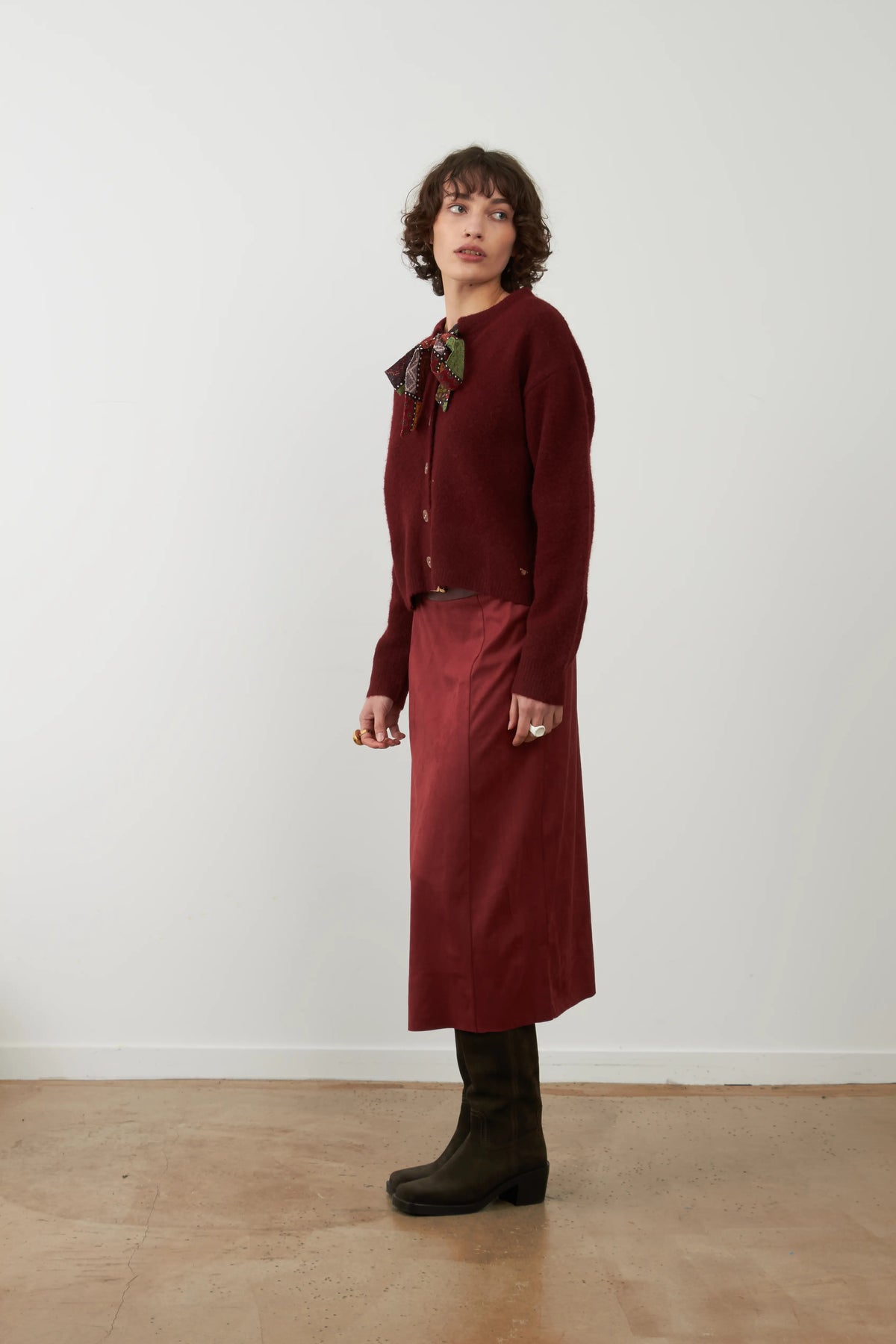 Falda Joy Burgundy