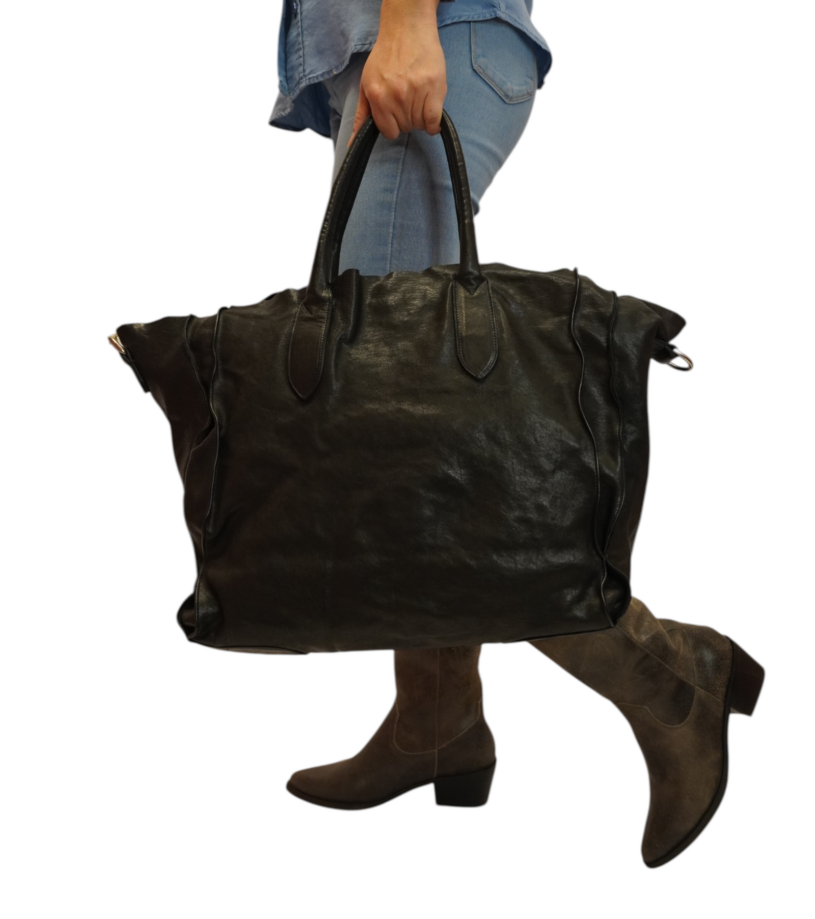 Cartera Oxford Negro