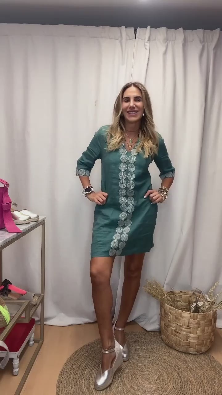 Vestido Amorgos Emerald