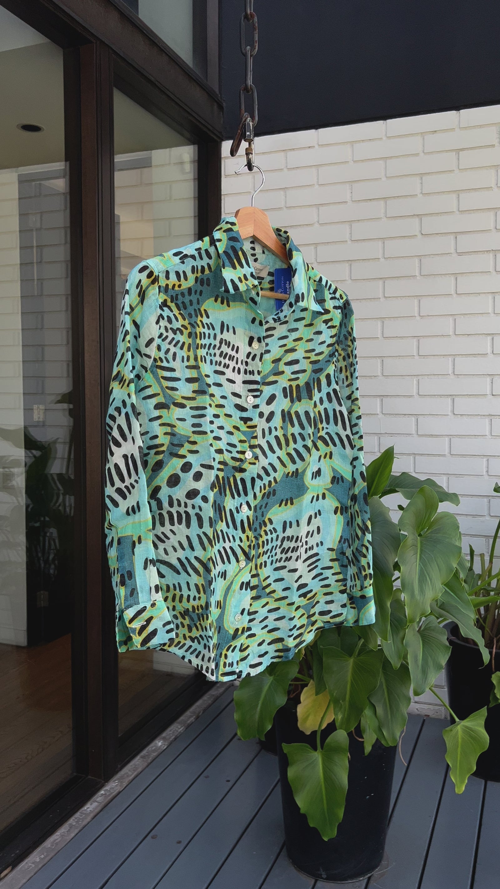 Camisa Atenas Sea Stone Blue