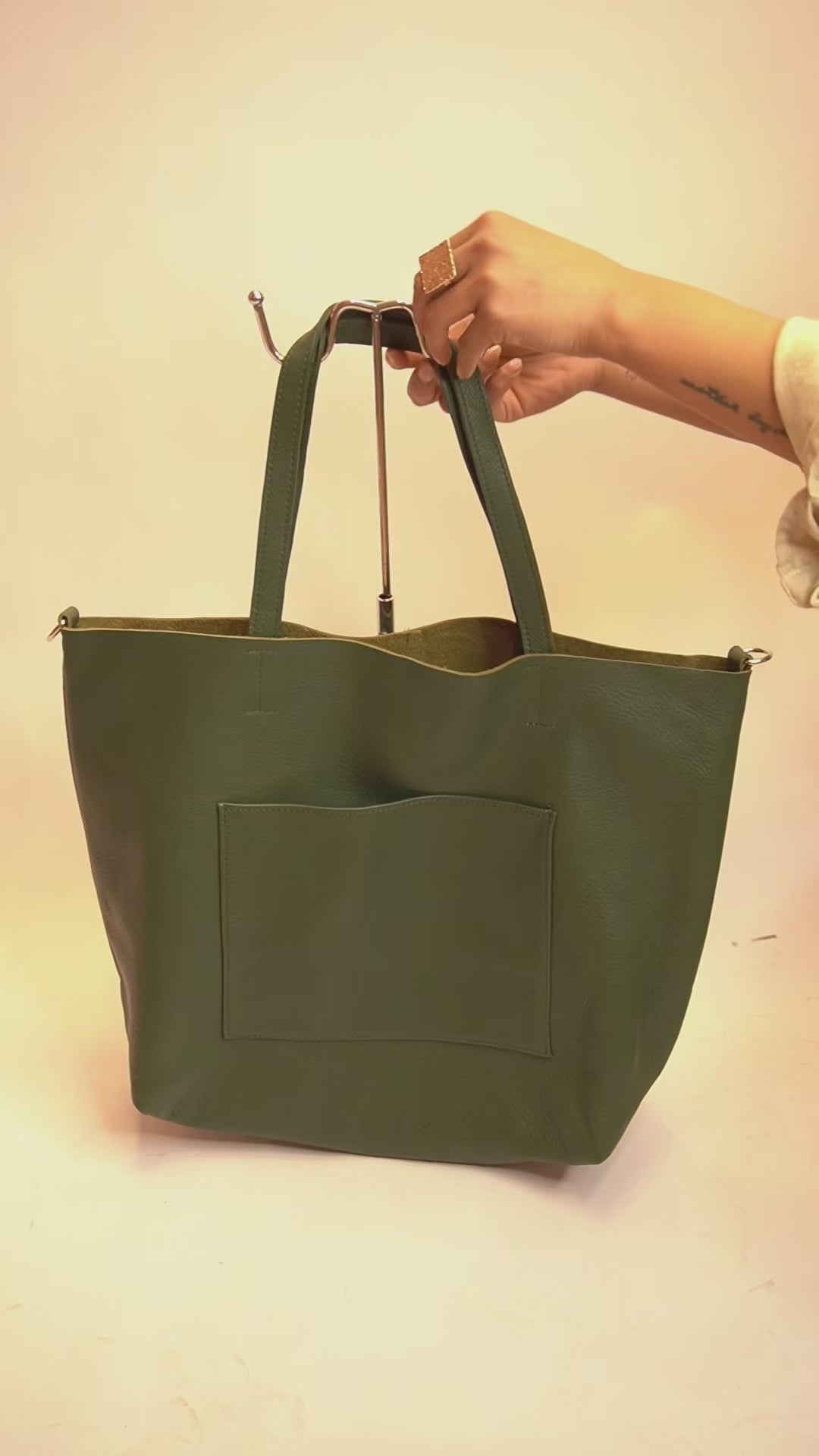 Tote Rose Verde Militar