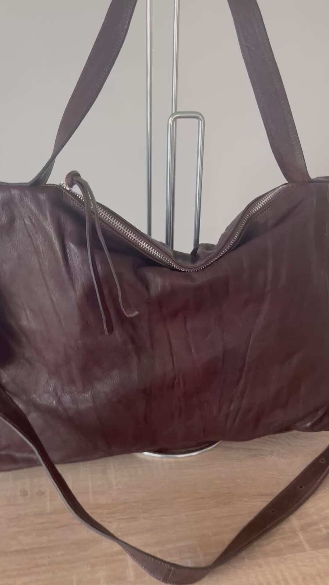 Cartera Lexi Pliegues Chocolate