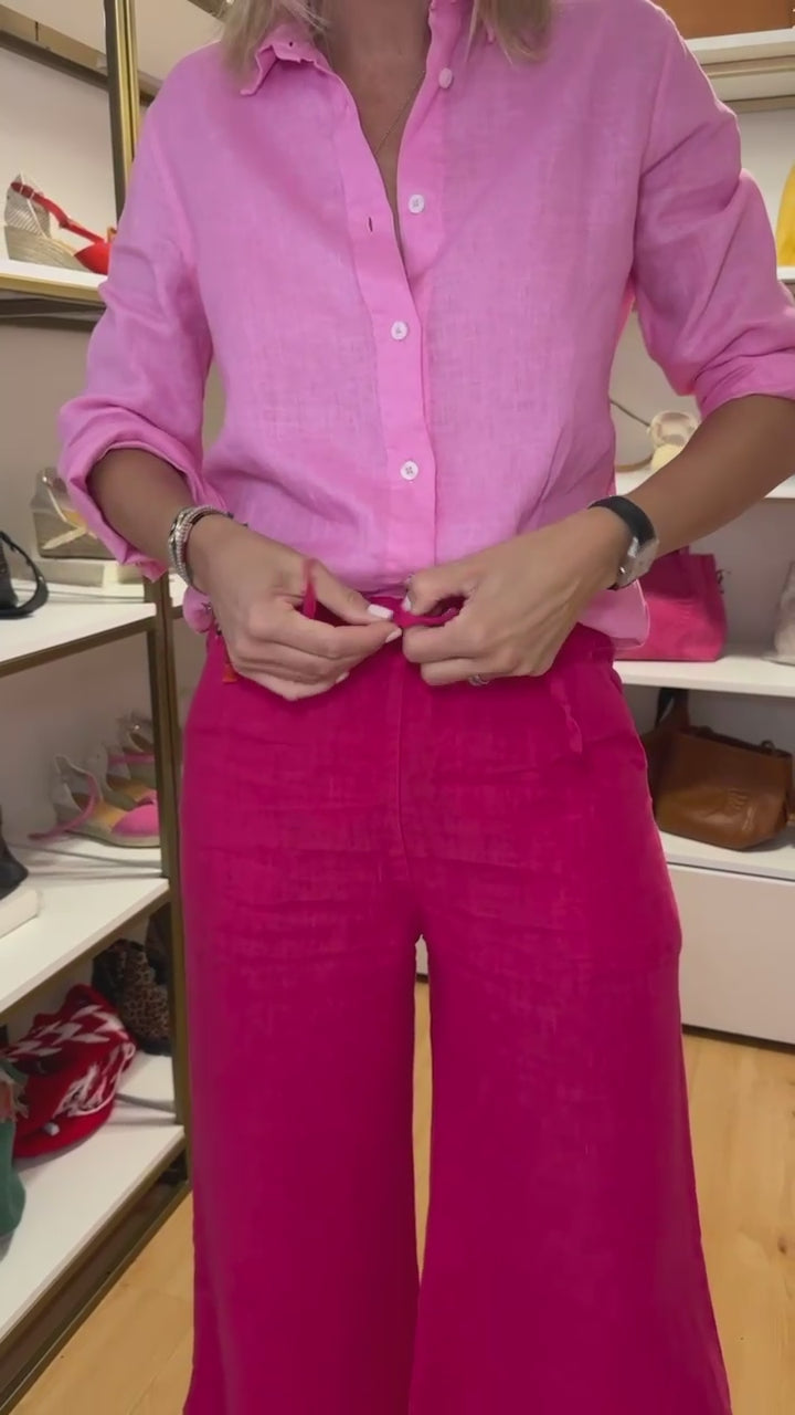 Camisa Zante Pink Hydrangea