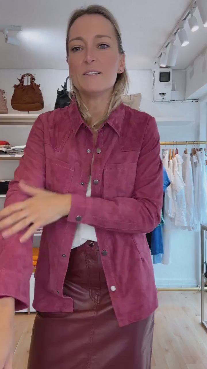 Camisa Pampa Gamuza Cherry