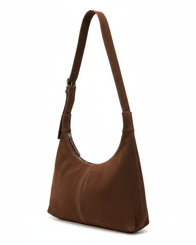 Cartera Feli Gamuza Chocolate