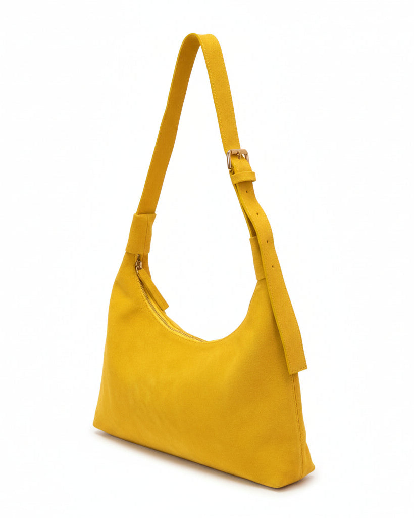 Cartera Feli Gamuza Amarilla