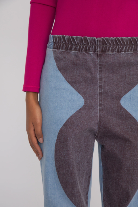 Pantalon Recto Trama Magenta