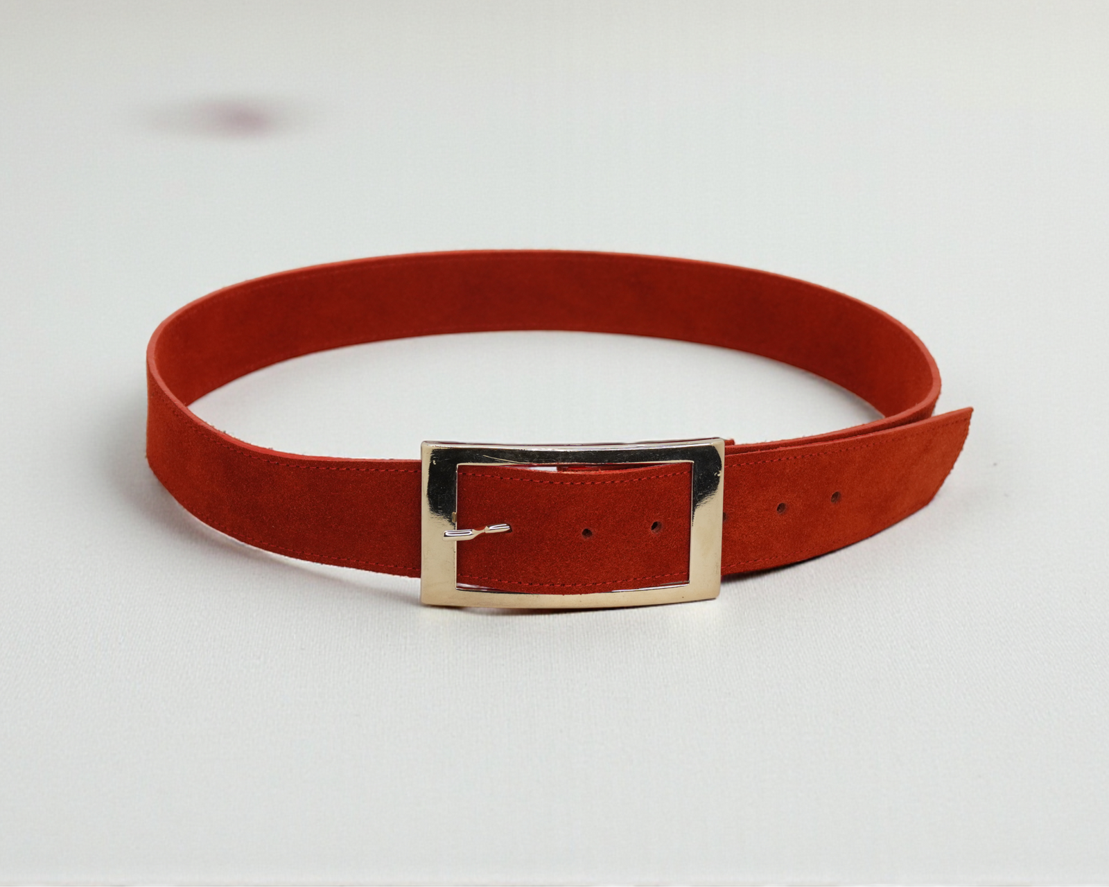 Cinturon Mary Gamuza Cherry