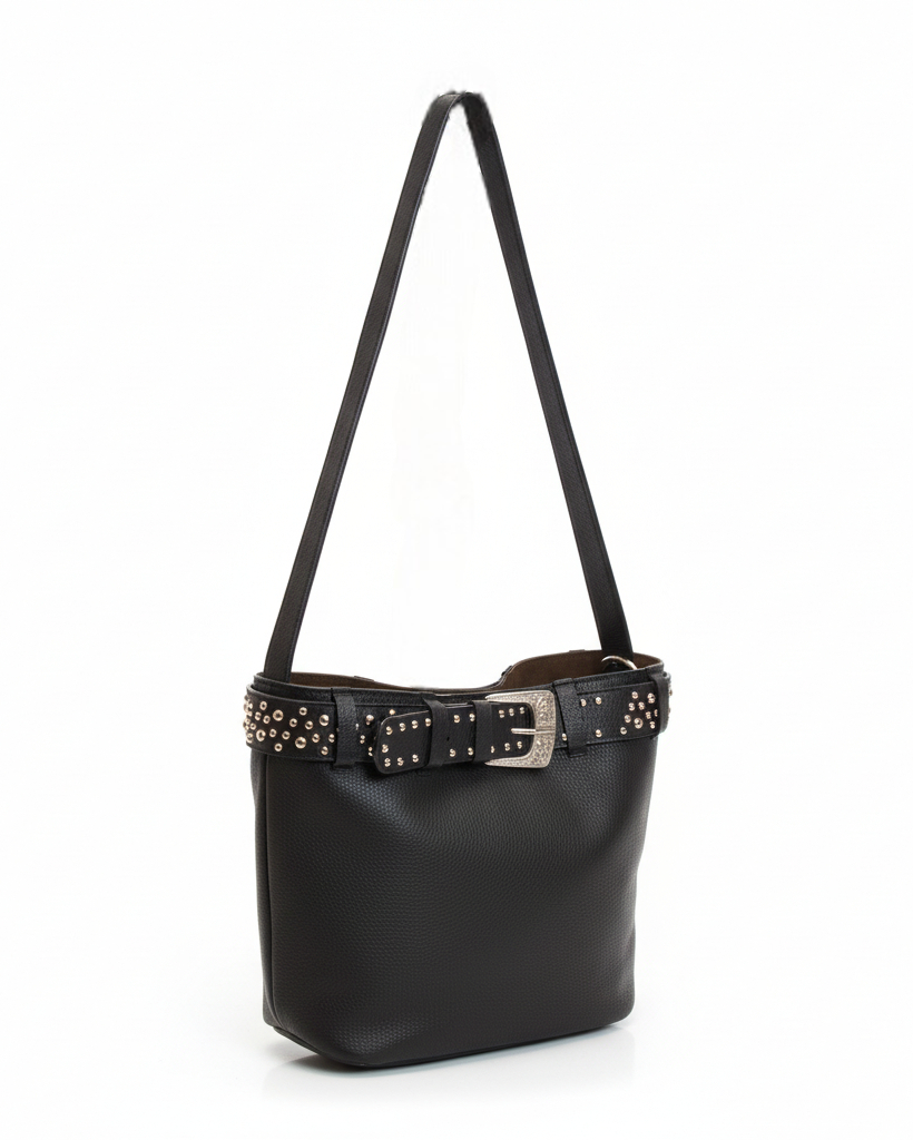 Cartera Round Negro