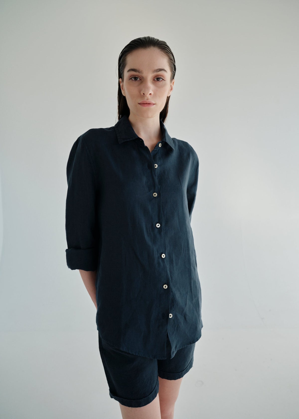 Camisa Zante Azul Marino