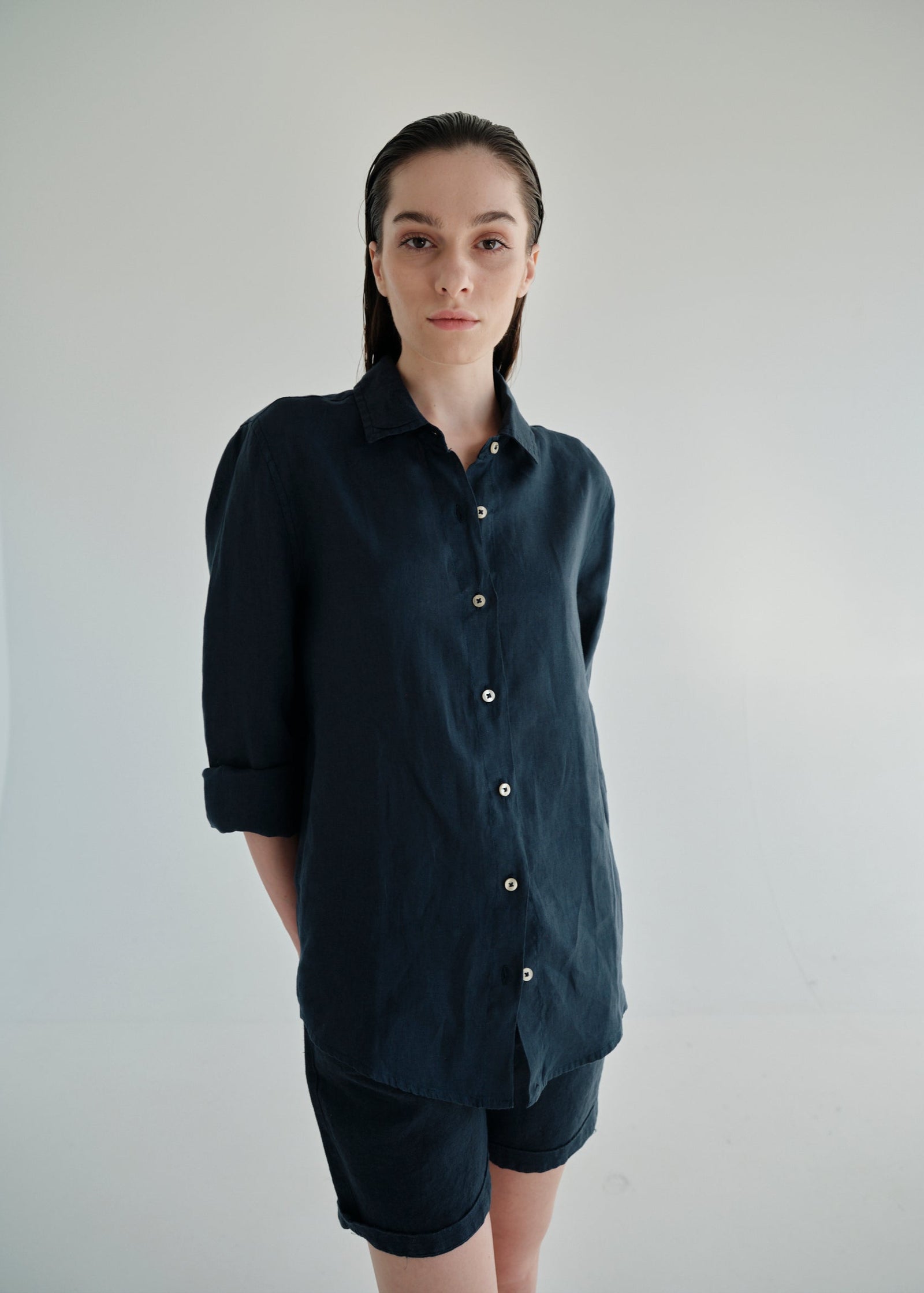 Camisa Zante Azul Marino