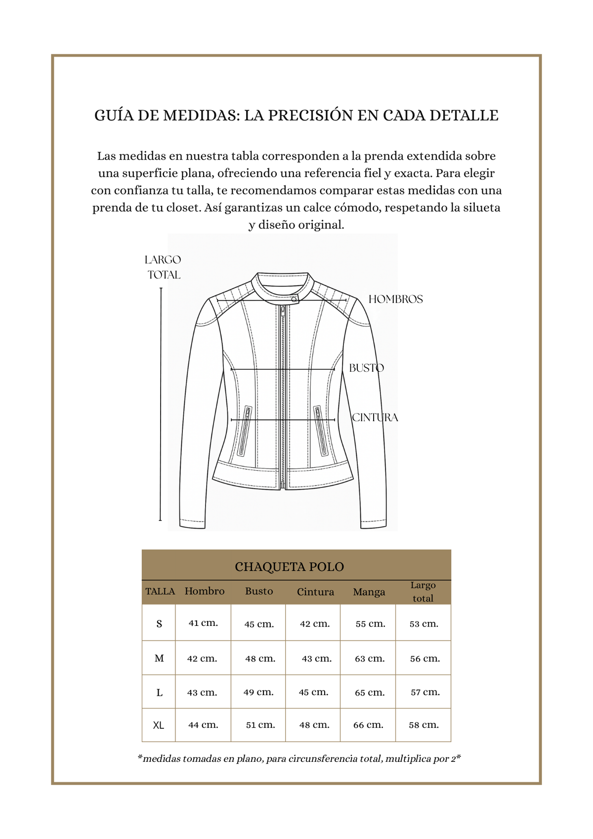 Chaqueta Polo Camel