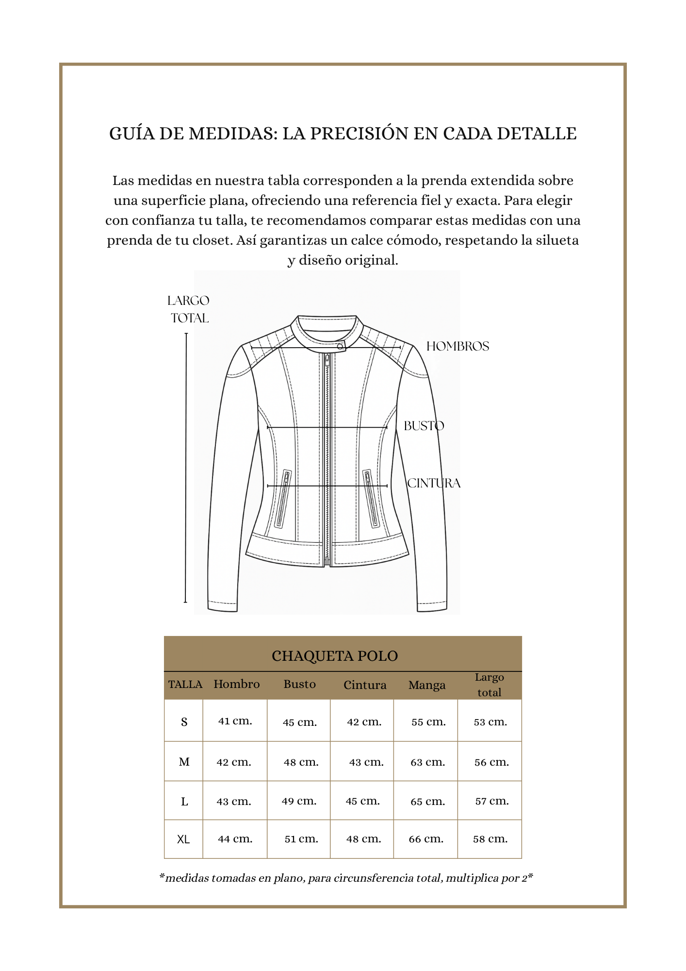 Chaqueta Polo Camel