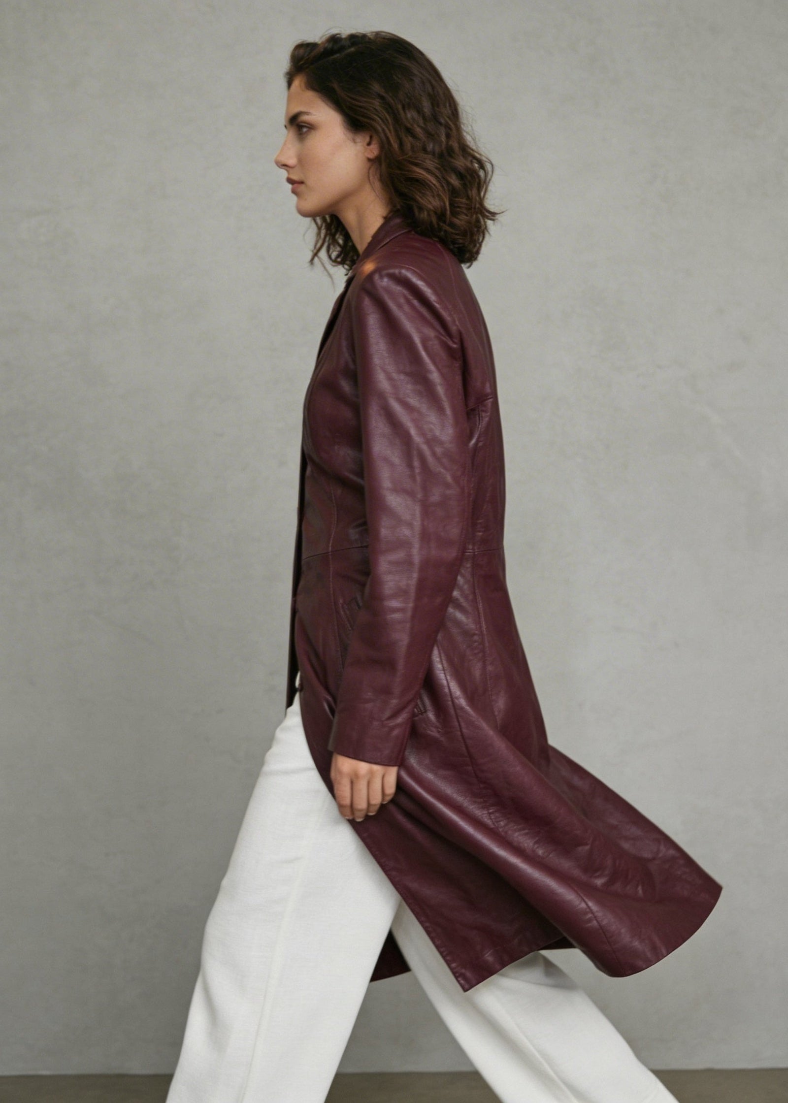Trench Dionisia Burgundy
