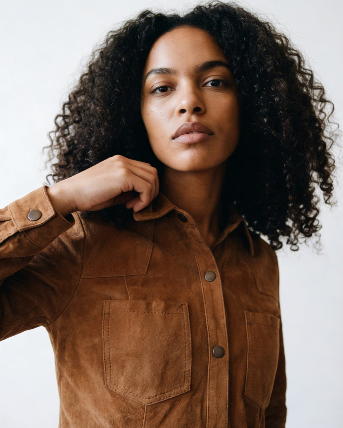 Camisa Alma Gamuza Camel