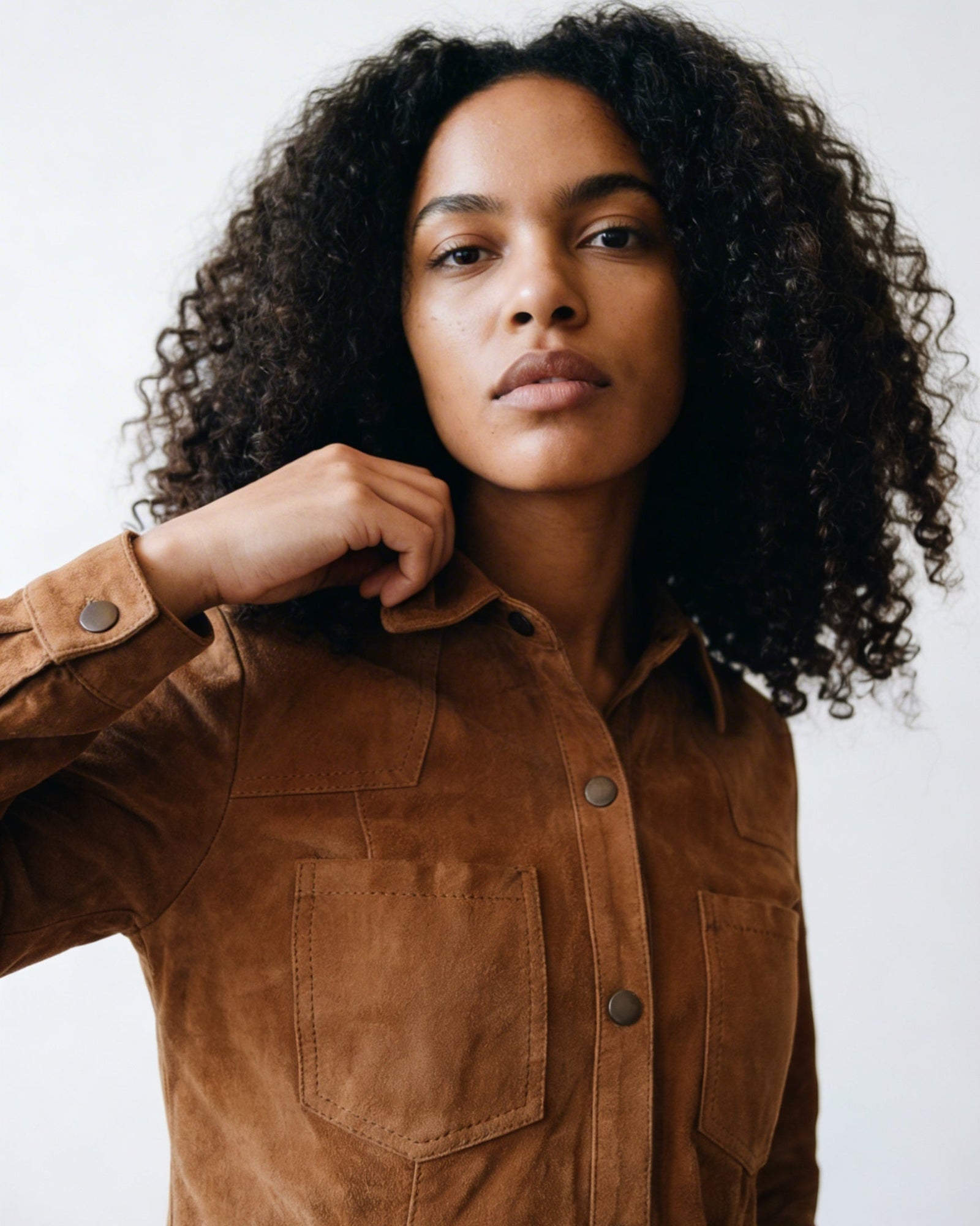 Camisa Alma Gamuza Camel