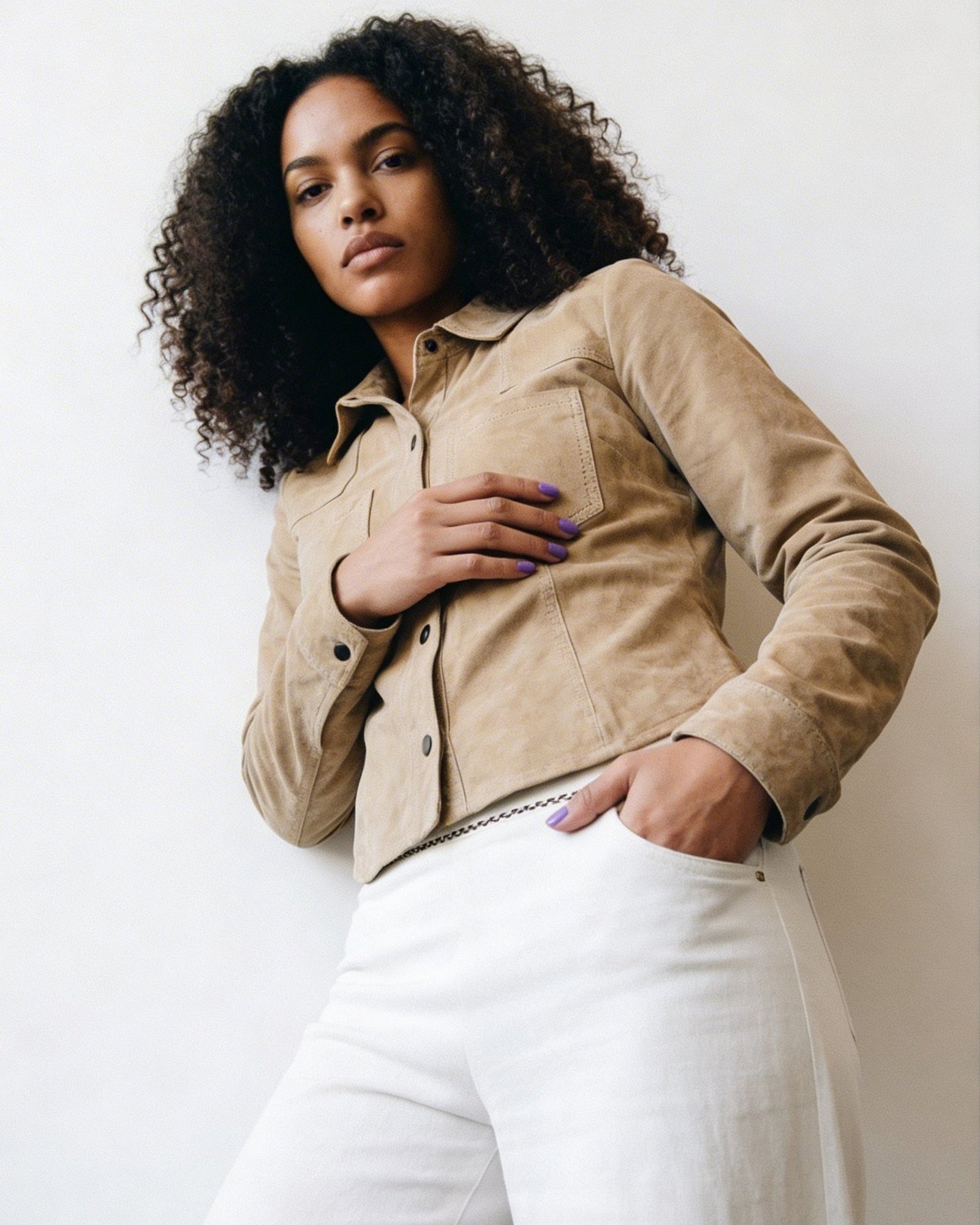 Camisa Alma Gamuza Beige