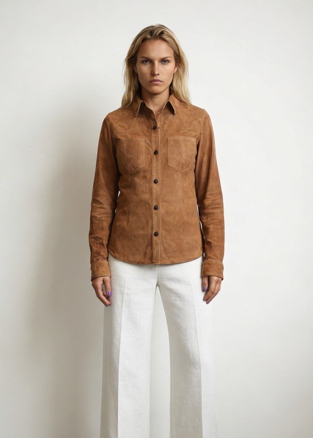 Camisa Pampa Gamuza Camel