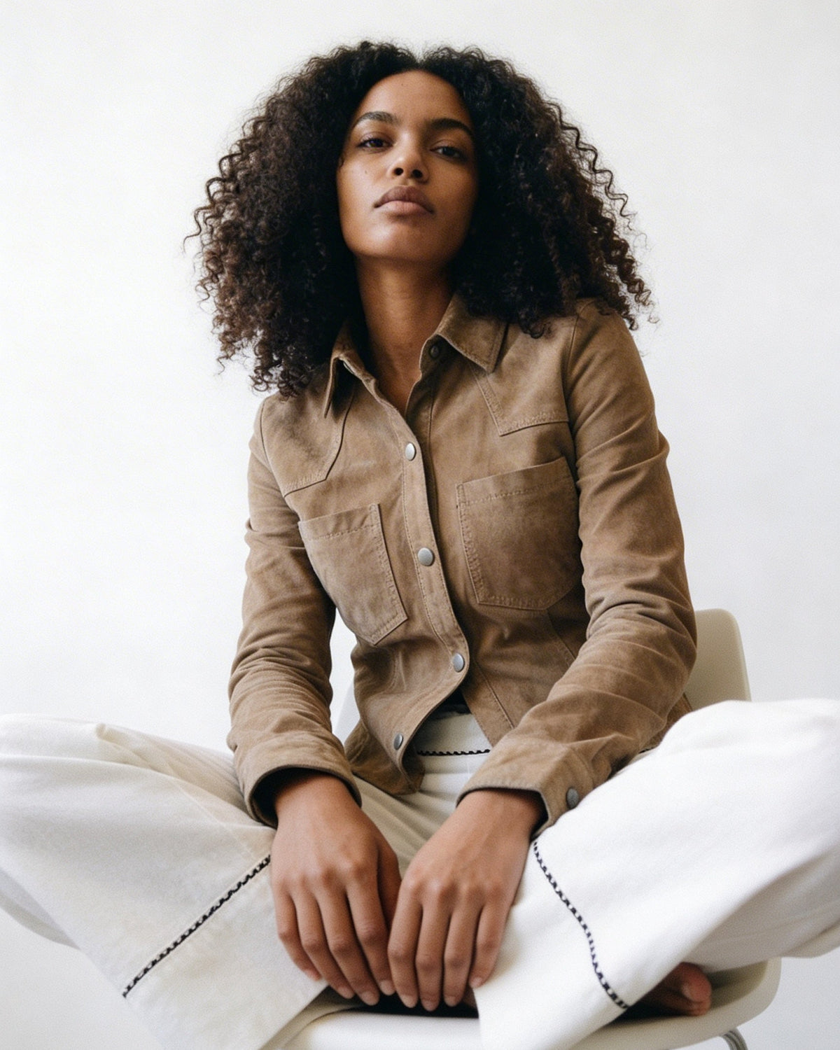 Camisa Alma Gamuza Taupe