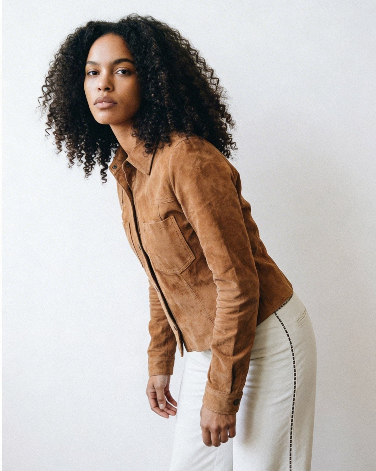 Camisa Alma Gamuza Camel