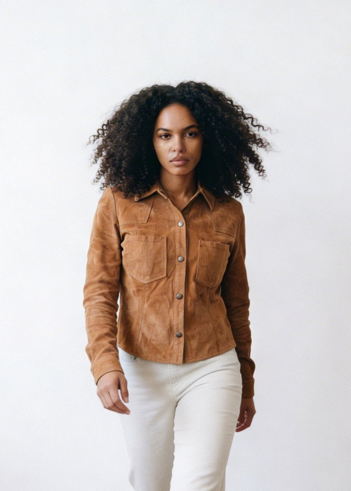 Camisa Alma Gamuza Camel