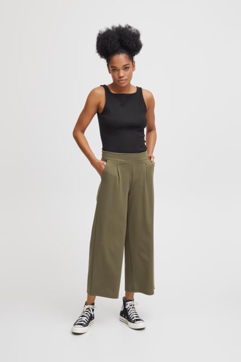 Pantalon Kate Ancho Verde Militar