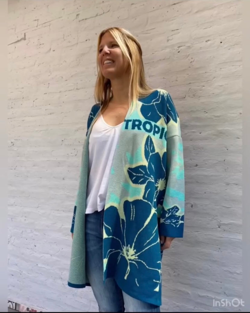 Kimono Tropical Azul